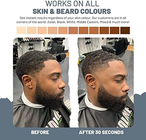 VOID Homme Beard Pen Filler for Men - Instant Beard Filler Pen Kit (Pack of 4) - Waterproof Beard Liner & Marker - Black Avelisse