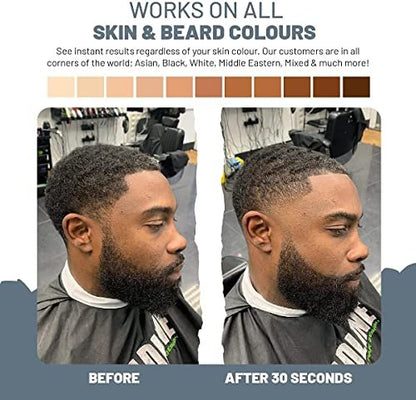 VOID Homme Beard Pen Filler for Men - Instant Beard Filler Pen Kit (Pack of 4) - Waterproof Beard Liner & Marker - Black Avelisse