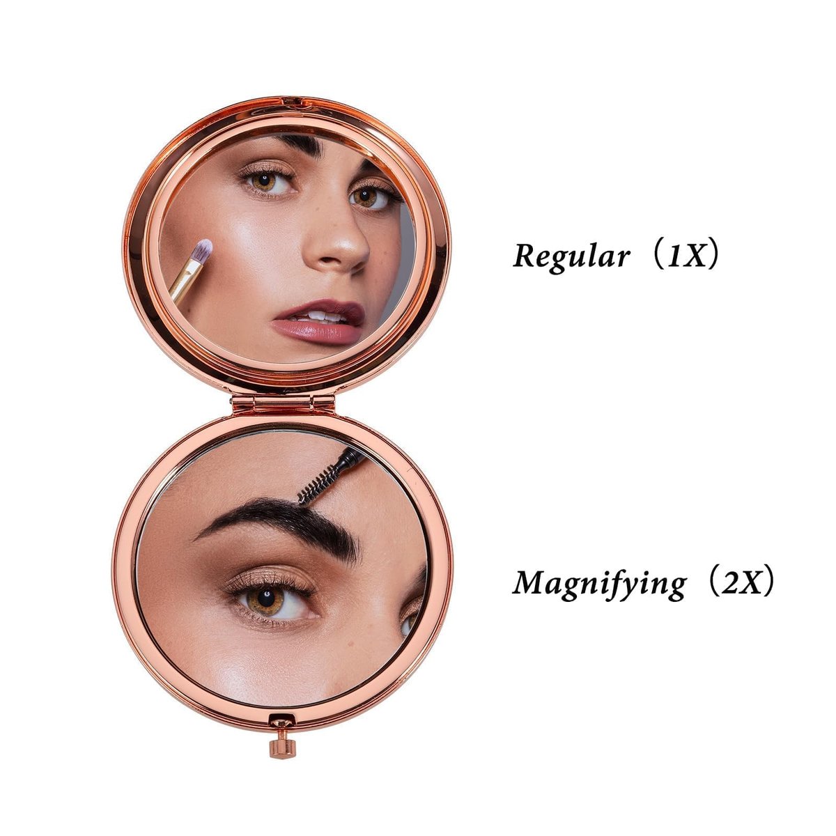 Christian Gifts for Teen Girls Women - Inspirational Bible Verse Compact Mirror - Rose Gold - görsel 4