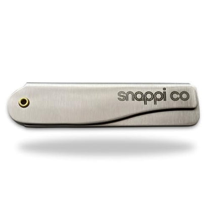 Snappi Co® Metal Folding Beard Comb – 304 Stainless Steel Pocket Comb for Men, Beard Grooming, Mustache Care, Portable EDC Accessory, Gift Box Included