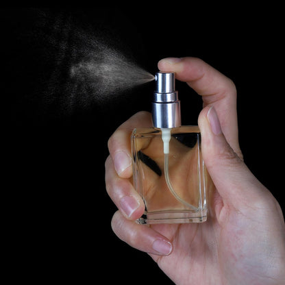Foraineam 18-Pack Clear Glass Fine Mist Atomizer Spray Bottles – 15ml Refillable Mini Perfume Bottles with Droppers and Funnels Avelisse