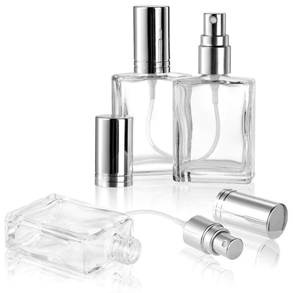 Foraineam 18-Pack Clear Glass Fine Mist Atomizer Spray Bottles – 15ml Refillable Mini Perfume Bottles with Droppers and Funnels Avelisse