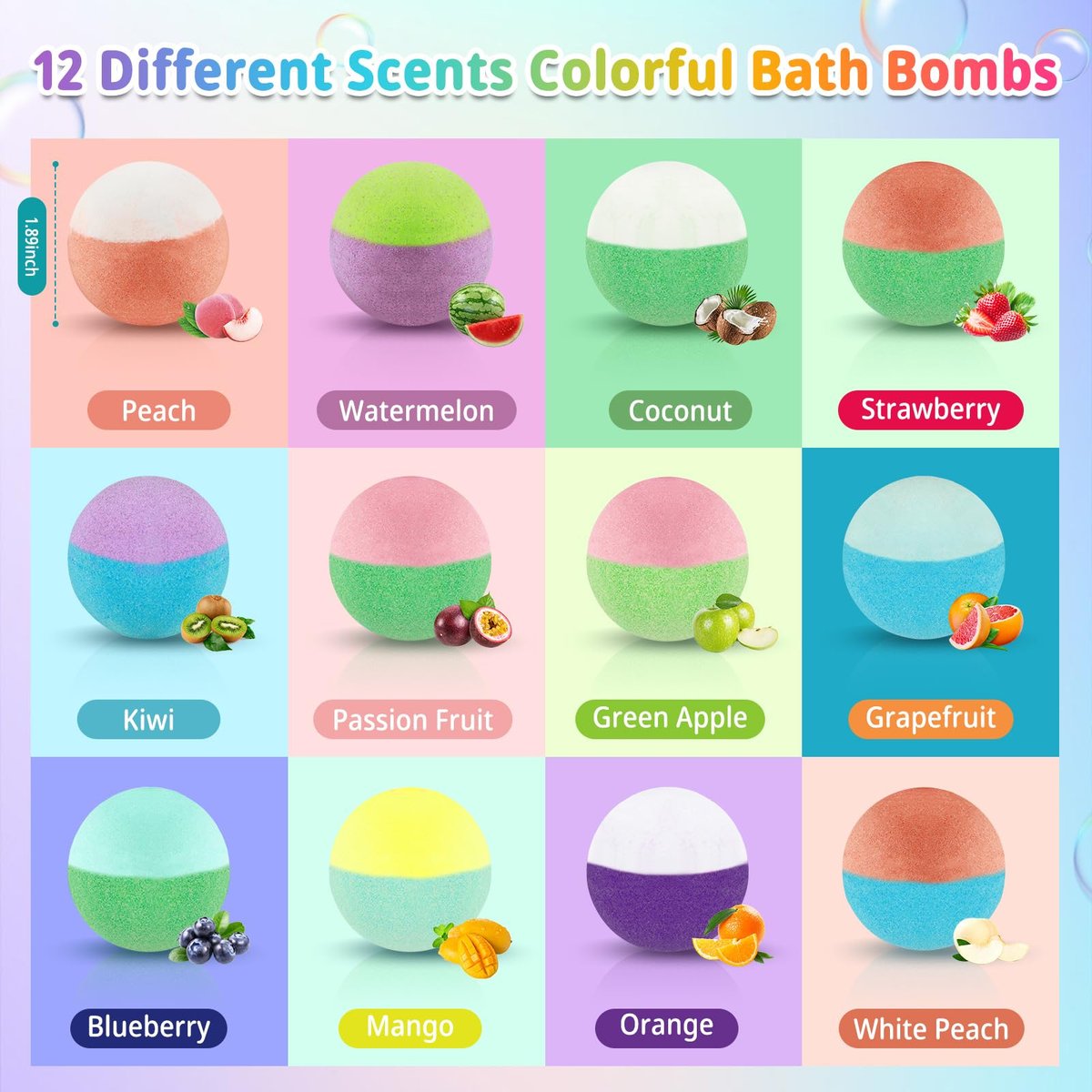 24-Pack Bath Bombs for Kids with Surprise Toys Inside – Colorful Fizzies for Girls and Boys Avelisse
