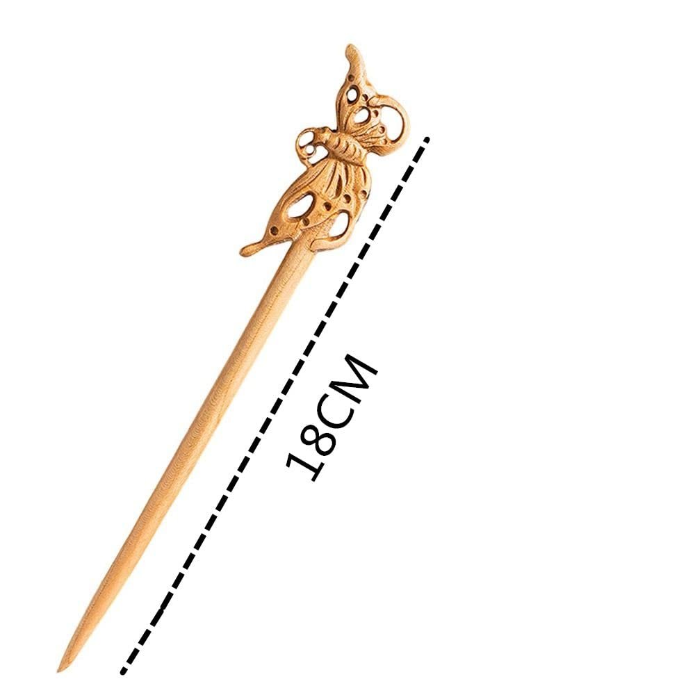 Leadigol 8 PCS Wooden Hair Sticks - Chinese Wood Hair Forks for Women, Vintage Hair Pins, Japanese Hair Chopsticks for Bun Maker - görsel 9