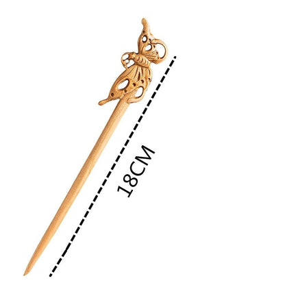Leadigol 8 PCS Wooden Hair Sticks - Chinese Wood Hair Forks for Women, Vintage Hair Pins, Japanese Hair Chopsticks for Bun Maker