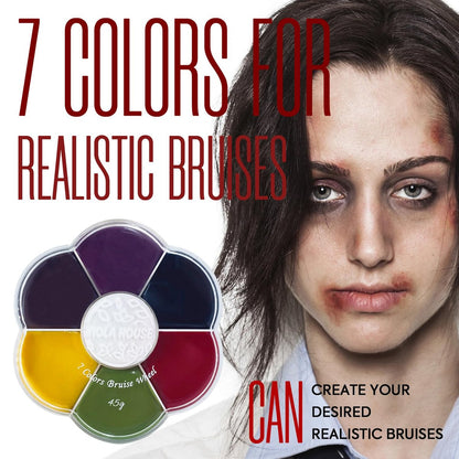 VIOLA HOUSE SFX Makeup Kit - 6 Colors Bruise Wound Face Body Paint with Scar Wax, Liquid Latex, Fake Blood, and Tools
