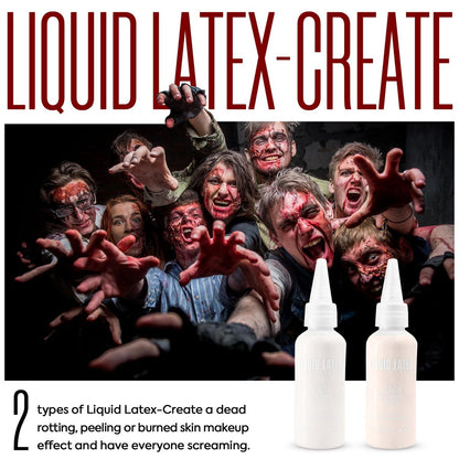 VIOLA HOUSE SFX Makeup Kit - 6 Colors Bruise Wound Face Body Paint with Scar Wax, Liquid Latex, Fake Blood, and Tools