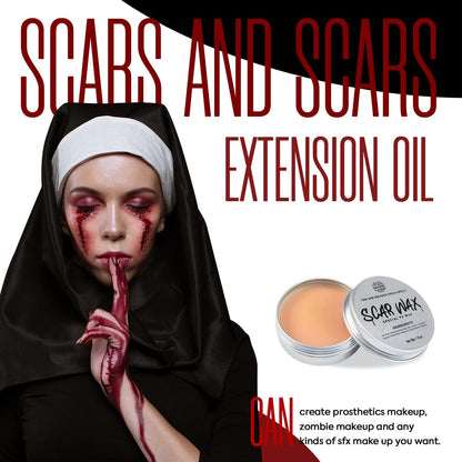 VIOLA HOUSE SFX Makeup Kit - 6 Colors Bruise Wound Face Body Paint with Scar Wax, Liquid Latex, Fake Blood, and Tools