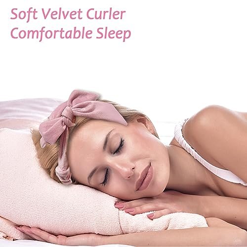 Heatless Curls Overnight Headband - 70'' No Heat Hair Curlers for Medium Long Hair (Black) - görsel 4