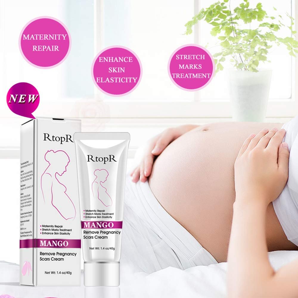 Mango Stretch Marks and Scar Cream - Effective Removal for Pregnancy, Wrinkles, Obesity Marks - Moisturizing Belly Cream (40g) - görsel 3