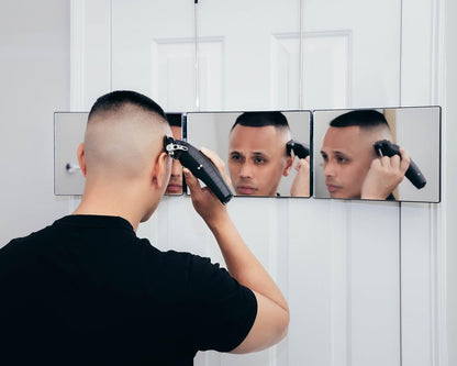Self-Cut System Raptor Clipper for Men – Professional Cordless Rechargeable Hair Clippers, High-Performance Motor, 5HR Runtime, Ergonomic Grip, Precision Cutting Tool (Black)