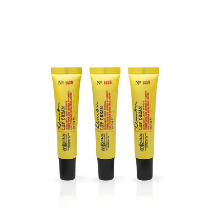 C.O. Bigelow Lemon Lip Cream Tubes, Pack of 3 – Lemon Lip Balm with Shea Butter, Bulk Lip Balm Set, 0.5 oz Each Avelisse