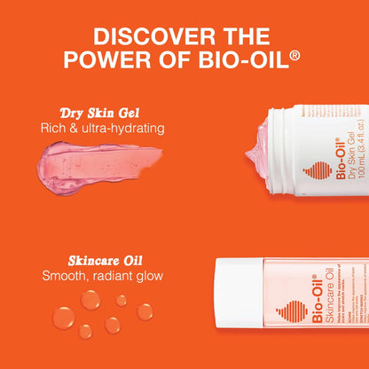 Bio-Oil Travel Skincare Bundle: Scar, Stretch Mark & Dry Skin Care – 2 oz Oil + 1.7 oz Gel