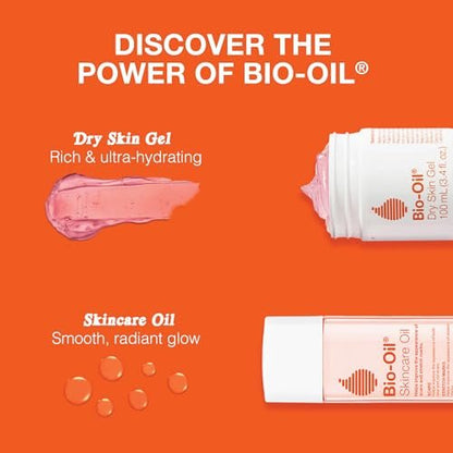 Bio-Oil Travel Skincare Bundle: Scar, Stretch Mark & Dry Skin Care – 2 oz Oil + 1.7 oz Gel