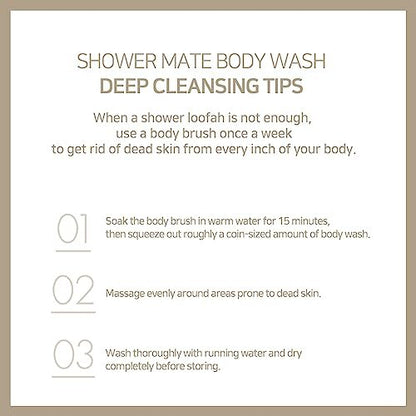 SHOWERMATE Natural Body Wash - Cranberry, 42.3 fl oz (1.2 kg) - Large Pump Bottle for Women & Men