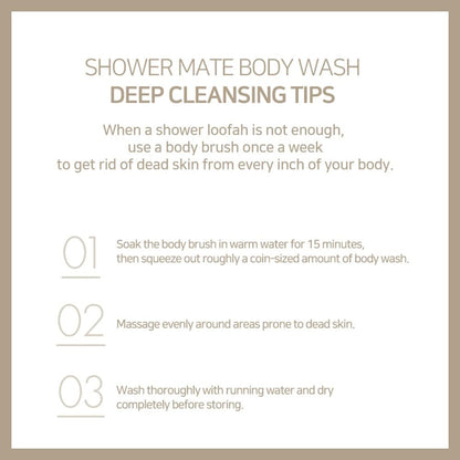 SHOWERMATE Natural Body Wash - Cranberry, 42.3 fl oz (1.2 kg) - Large Pump Bottle for Women & Men