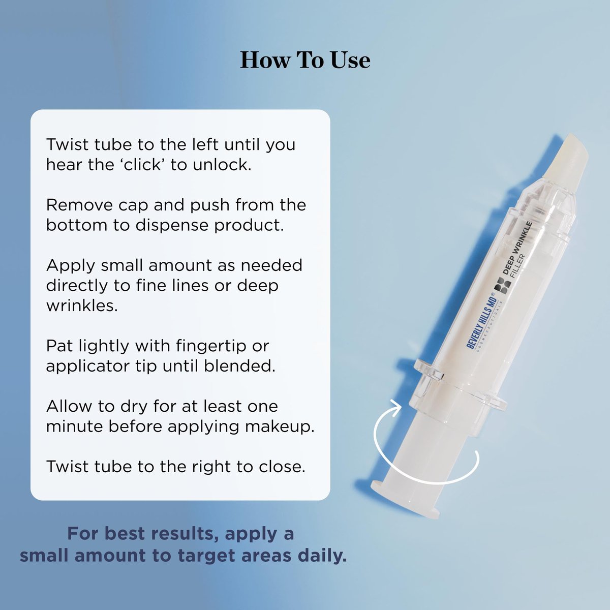 Beverly Hills MD Deep Wrinkle Filler - Instant Anti-Aging Serum with Diamond Dust & Polymers for Fine Lines & Deep Creases Avelisse