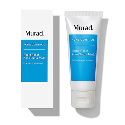 Murad Rapid Relief Acne Sulfur Mask – 2.5 oz Clay Mask with Salicylic Acid, 5% Sulfur & Austrian Peat to Reduce Oil, Minimize Breakouts & Unclog Pores Avelisse