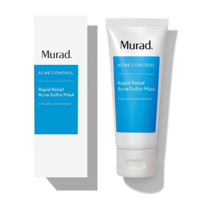 Murad Rapid Relief Acne Sulfur Mask – 2.5 oz Clay Mask with Salicylic Acid, 5% Sulfur & Austrian Peat to Reduce Oil, Minimize Breakouts & Unclog Pores Avelisse
