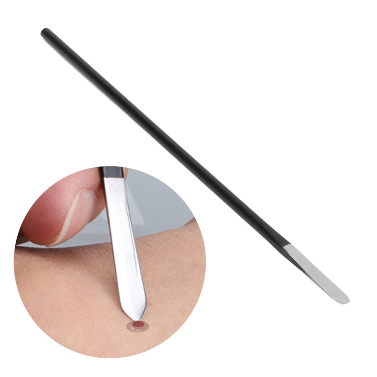 Corn Remover Tool – Stainless Steel Pedicure Knife for Toes with Non-Slip Handle – Professional Foot Care for Hard Skin & Calluses - görsel 2