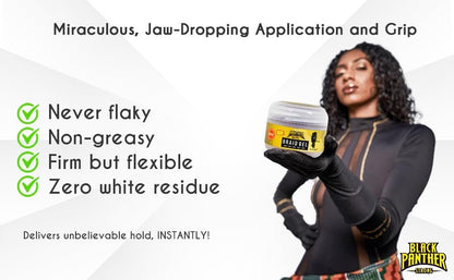 Black Panther Elite Edge & Braid Control Pomade for Curly Hair - Strong Hold Volumizing Hair Gel for Braids, Locs & Twists - 8 oz