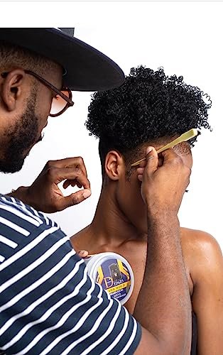Black Panther Elite Edge & Braid Control Pomade for Curly Hair - Strong Hold Volumizing Hair Gel for Braids, Locs & Twists - 8 oz