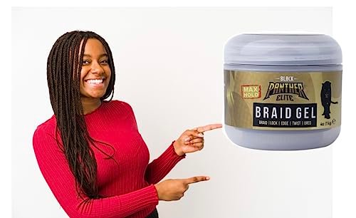 Black Panther Elite Edge & Braid Control Pomade for Curly Hair - Strong Hold Volumizing Hair Gel for Braids, Locs & Twists - 8 oz - görsel 11
