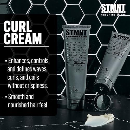 STMNT Grooming Goods Curl Cream - Enhances Curls, Texture Without Crispiness, 5.07 oz - görsel 6