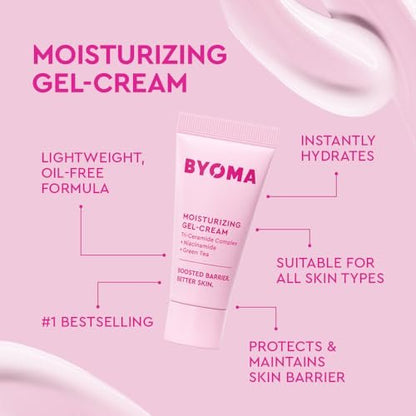 BYOMA So Clear Set - Barrier Repair Skincare Kit for Acne Prone Skin with Creamy Jelly Cleanser, Clarifying Serum & Gel-Cream Moisturizer (30ml, 15ml, 15ml)