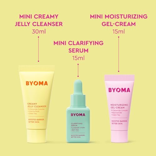 BYOMA So Clear Set - Barrier Repair Skincare Kit for Acne Prone Skin with Creamy Jelly Cleanser, Clarifying Serum & Gel-Cream Moisturizer (30ml, 15ml, 15ml) - görsel 4