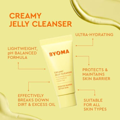 BYOMA So Clear Set - Barrier Repair Skincare Kit for Acne Prone Skin with Creamy Jelly Cleanser, Clarifying Serum & Gel-Cream Moisturizer (30ml, 15ml, 15ml)