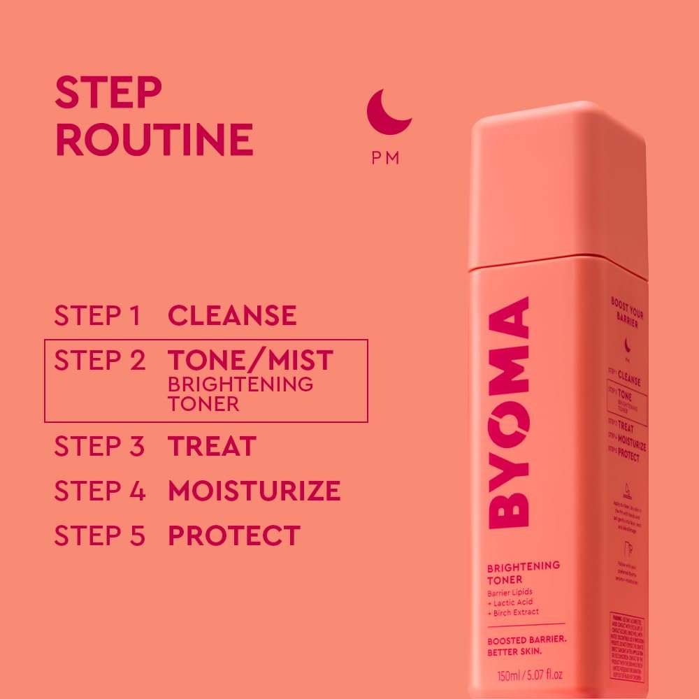 BYOMA Brightening Toner - Gently Exfoliating & Hydrating Facial Treatment with Lipids & Lactic Acid - Alcohol-Free for Barrier Repair - 5.07 Fl. Oz - görsel 11