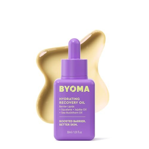 BYOMA Hydrating Recovery Oil - Luxury Face Oil with Squalane, Jojoba Oil & Seabuckthorn Oil - Instant Radiant and Glowy Skin - Barrier Repair Facial Oil - 1.01 fl. oz - görsel 2