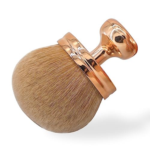 DRIPOO Extra Large Body Makeup Brush for Self Tanner – Wide-Headed Kabuki Brush for Back, Legs, Face – Rose, 74mm - görsel 2