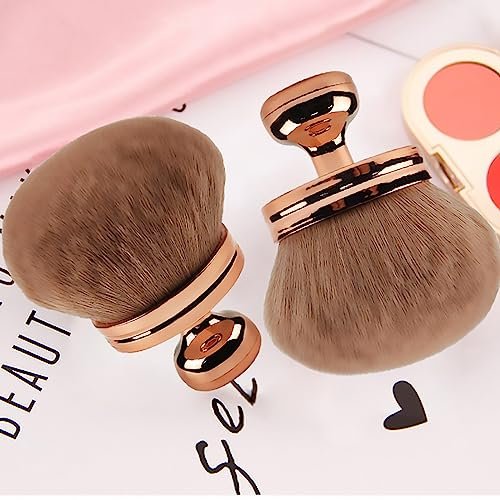 DRIPOO Extra Large Body Makeup Brush for Self Tanner – Wide-Headed Kabuki Brush for Back, Legs, Face – Rose, 74mm - görsel 14