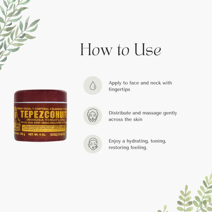Del Indio Papago Tepezcohuite Night Cream - Jumbo Size 4 oz - Reduces Wrinkles, Renews Skin, Grease-Free