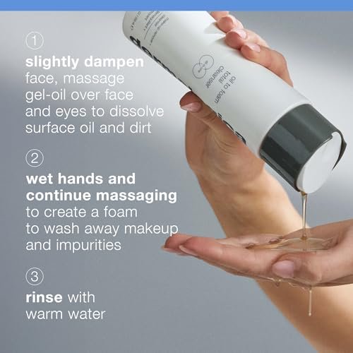 Dermalogica Oil To Foam Total Cleanser - 8.4 fl oz | Makeup & Sunscreen Remover Avelisse