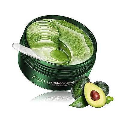 MeiPlumLai Avocado Eye Mask 60 Pcs – Under Eye Patches for Dark Circles & Puffiness, Moisturizing Nourishing Eye Treatment
