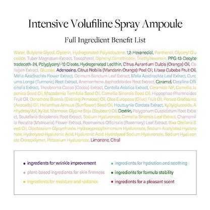 d'alba Piedmont Intensive Vegan Volufiline Spray Ampoule - Milky Spray Serum for Skin Firming & Premium Elasticity Care - 50,000ppm Volufiline (1.69 fl oz) Avelisse