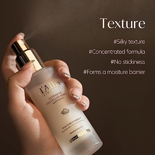 d'alba Piedmont Intensive Vegan Volufiline Spray Ampoule - Milky Spray Serum for Skin Firming & Premium Elasticity Care - 50,000ppm Volufiline (1.69 fl oz) Avelisse