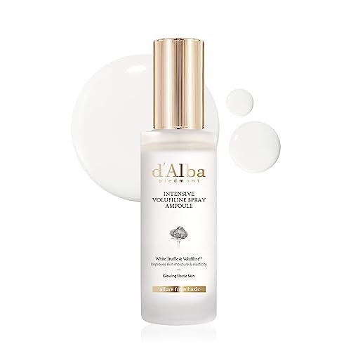 d'alba Piedmont Intensive Vegan Volufiline Spray Ampoule - Milky Spray Serum for Skin Firming & Premium Elasticity Care - 50,000ppm Volufiline (1.69 fl oz) Avelisse