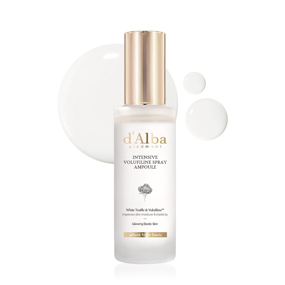 d'alba Piedmont Intensive Vegan Volufiline Spray Ampoule - Milky Spray Serum for Skin Firming & Premium Elasticity Care - 50,000ppm Volufiline (1.69 fl oz) Avelisse