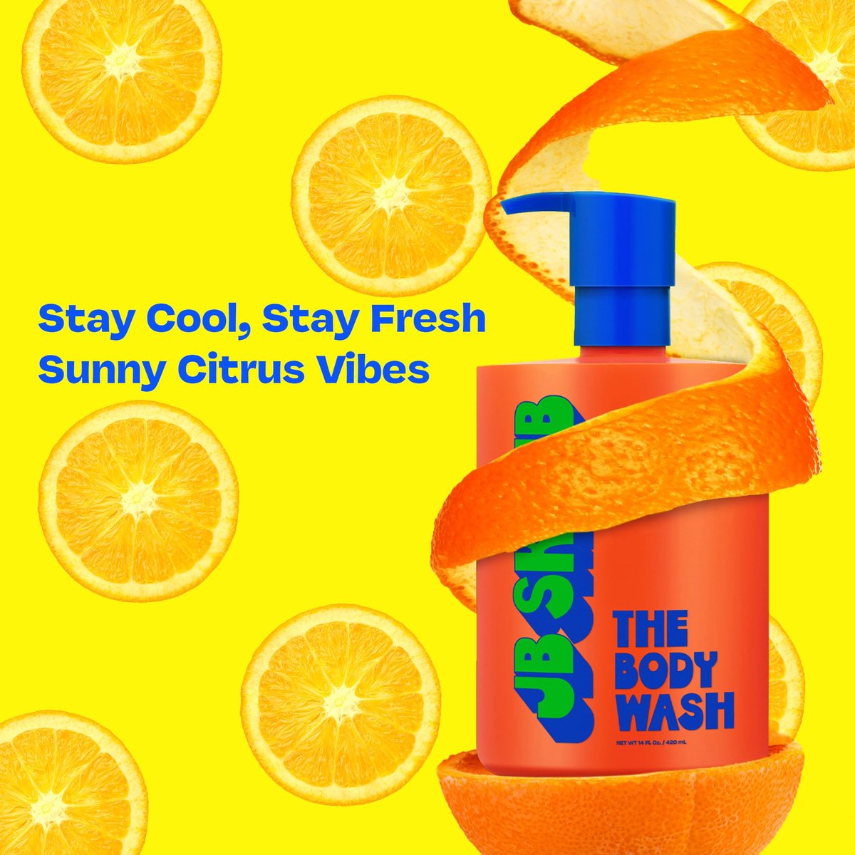 JB SKRUB Boys Body Wash for Kids, Tweens & Teens - pH-Balanced Foaming Citrus Wash, No Harsh Ingredients, Tackles Odor & Breakouts, 14 oz Avelisse