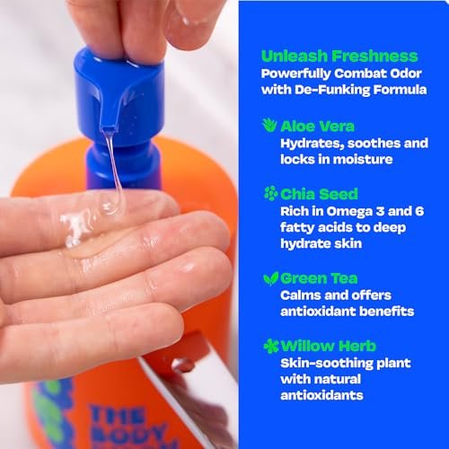 JB SKRUB Boys Body Wash for Kids, Tweens & Teens - pH-Balanced Foaming Citrus Wash, No Harsh Ingredients, Tackles Odor & Breakouts, 14 oz Avelisse