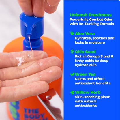 JB SKRUB Boys Body Wash for Kids, Tweens & Teens - pH-Balanced Foaming Citrus Wash, No Harsh Ingredients, Tackles Odor & Breakouts, 14 oz Avelisse