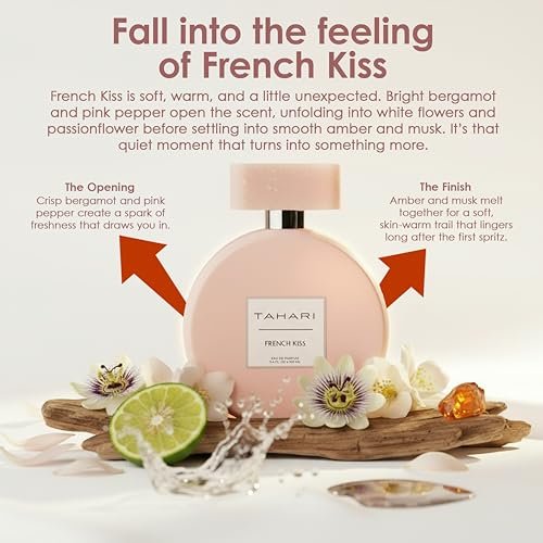 TAHARI Eau de Parfum for Women – Sweet & Seductive French Kiss Long-Lasting Fragrance, 3.4 fl oz Avelisse