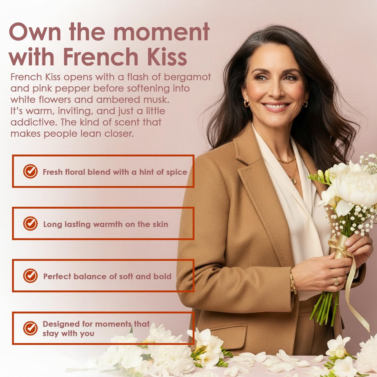 TAHARI Eau de Parfum for Women – Sweet & Seductive French Kiss Long-Lasting Fragrance, 3.4 fl oz Avelisse