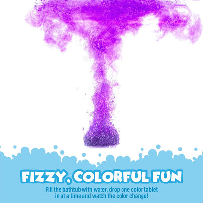 Tub Works Bath Color Fizzies, 150 Count | Nontoxic & Fragrance-Free Fizzy Color Tablets for Kids | 7 Vibrant Colors | Bath Bombs for Fun Bathtime Avelisse