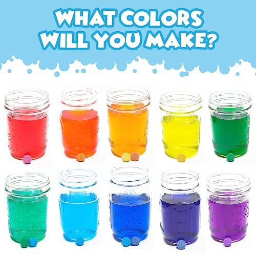 Tub Works Bath Color Fizzies, 150 Count, 3 Pack – Nontoxic & Fragrance-Free Color Bath Drops for Kids Avelisse