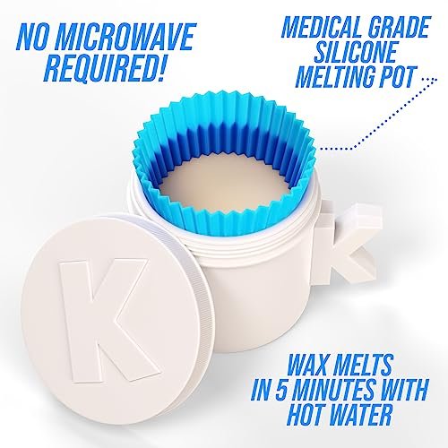 Kenashii Super Nose Waxing Kit - 100g Wax, 24 Applicators, No Microwave Required, Ear Hair Removal, for Men and Women, 12 Balm Wipes, Mustache Guards, Storage Bag Avelisse